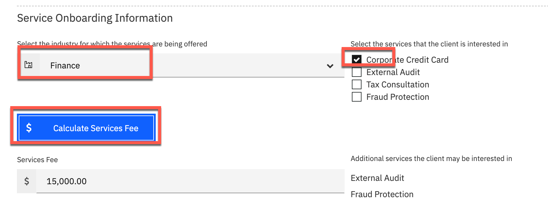 Service Fees
